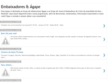 Tablet Screenshot of embaixadoreseagape.blogspot.com