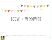 Tablet Screenshot of loveandmerriment.blogspot.com