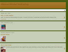 Tablet Screenshot of missionmindedmothering.blogspot.com