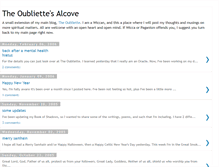 Tablet Screenshot of oubliettealcove.blogspot.com