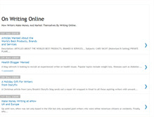 Tablet Screenshot of on-writing-online.blogspot.com