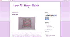 Desktop Screenshot of iloveallthingspurple.blogspot.com