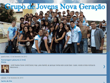 Tablet Screenshot of grupocatoliconovageracao.blogspot.com