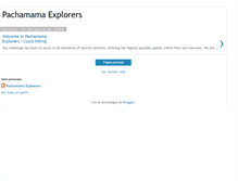 Tablet Screenshot of pachamamaexplorers.blogspot.com