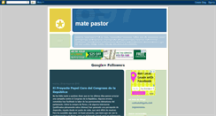 Desktop Screenshot of mate-pastor.blogspot.com