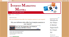 Desktop Screenshot of internet-marketing-mantra.blogspot.com