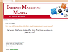 Tablet Screenshot of internet-marketing-mantra.blogspot.com