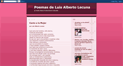 Desktop Screenshot of poemariolecuna.blogspot.com