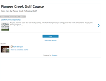 Tablet Screenshot of pioneercreekpro.blogspot.com