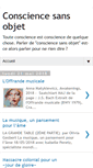 Mobile Screenshot of consciencesansobjet.blogspot.com