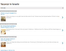 Tablet Screenshot of israele-vacanze.blogspot.com