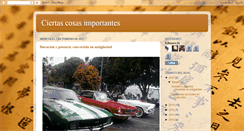 Desktop Screenshot of ciertascosasimportantes.blogspot.com