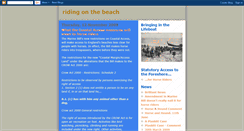 Desktop Screenshot of beachriding.blogspot.com