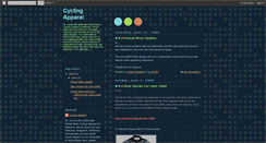 Desktop Screenshot of cyclingapparel.blogspot.com
