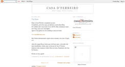 Desktop Screenshot of casadferreiro.blogspot.com