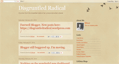 Desktop Screenshot of disgruntledradical.blogspot.com