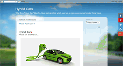 Desktop Screenshot of hybrid-cars-work.blogspot.com