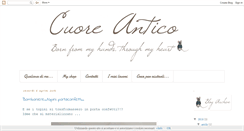 Desktop Screenshot of cuoreantico.blogspot.com