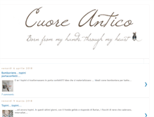 Tablet Screenshot of cuoreantico.blogspot.com