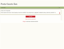 Tablet Screenshot of postagazeteilan.blogspot.com