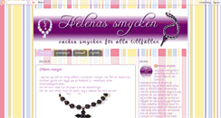 Desktop Screenshot of helenas-smycken.blogspot.com