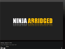 Tablet Screenshot of ninja-abridged.blogspot.com