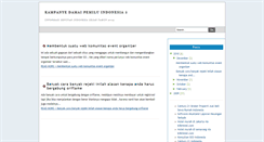 Desktop Screenshot of kampanyedamaipemiluindonesia2.blogspot.com
