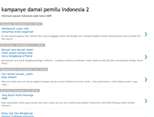 Tablet Screenshot of kampanyedamaipemiluindonesia2.blogspot.com