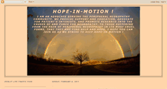 Desktop Screenshot of hope-in-motion.blogspot.com