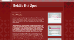 Desktop Screenshot of heidigshotspot.blogspot.com