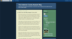 Desktop Screenshot of andersoncountymuseum.blogspot.com