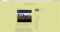 Desktop Screenshot of poweringdown.blogspot.com