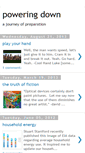 Mobile Screenshot of poweringdown.blogspot.com
