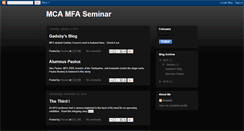 Desktop Screenshot of mcamfaseminar.blogspot.com