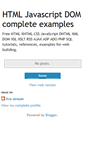 Mobile Screenshot of javascript-dom-examples.blogspot.com