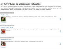 Tablet Screenshot of neophytenaturalist.blogspot.com