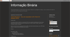 Desktop Screenshot of informacaobinaria.blogspot.com