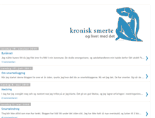 Tablet Screenshot of kronisksmerte.blogspot.com