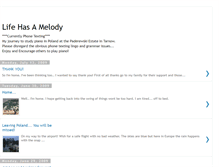 Tablet Screenshot of lifehasamelody.blogspot.com