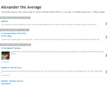 Tablet Screenshot of alexandertheaverage.blogspot.com