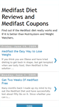 Mobile Screenshot of medifasttheeasywaytoloseweight.blogspot.com