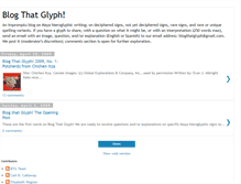 Tablet Screenshot of blogthatglyph.blogspot.com