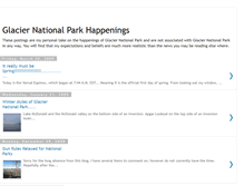 Tablet Screenshot of glaciernationalparkhappenings.blogspot.com