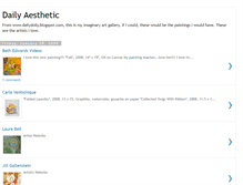 Tablet Screenshot of dailyaesthetic.blogspot.com