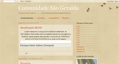 Desktop Screenshot of comunidadesaogeraldodivinopolis.blogspot.com