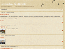 Tablet Screenshot of comunidadesaogeraldodivinopolis.blogspot.com