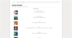 Desktop Screenshot of narutouzumakiwallpaper.blogspot.com