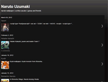 Tablet Screenshot of narutouzumakiwallpaper.blogspot.com