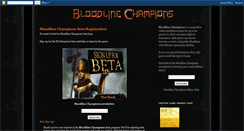 Desktop Screenshot of bloodline-champions.blogspot.com