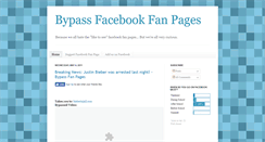 Desktop Screenshot of bypassfanpages.blogspot.com